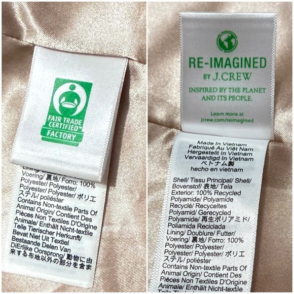 NEW J CREW Butter Yellow Recycled Nylon Oversized Double Breasted Trench Coat 6 - Picture 6 of 8